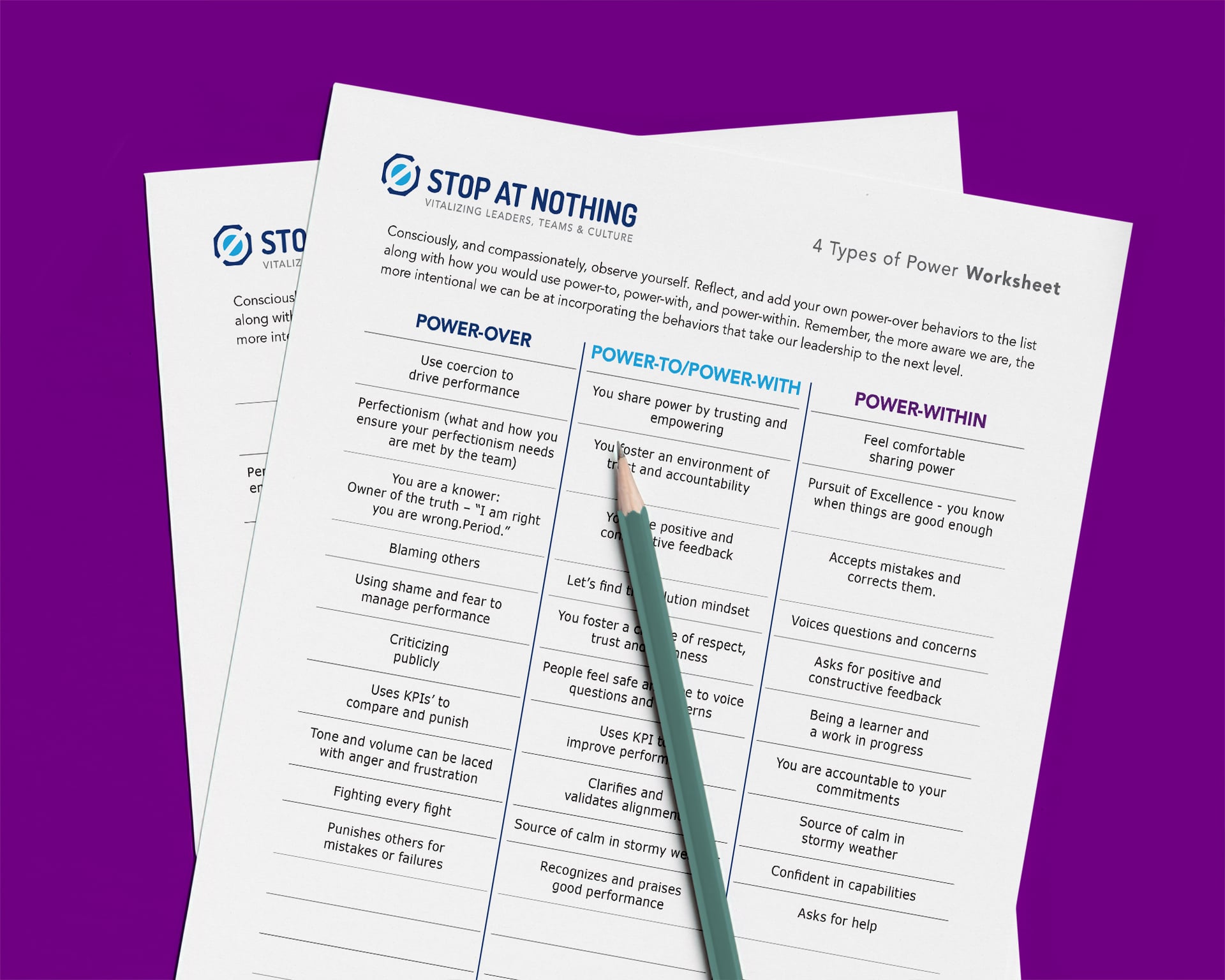4 Types of Power Worksheet Download